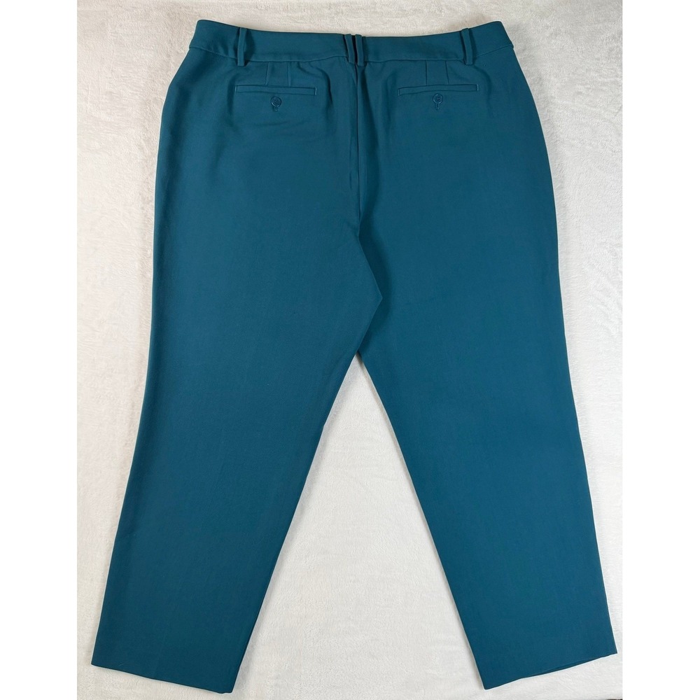 Talbots Hampshire Curvy Ankle Pants Teal Women's Size 20 Chic Meets Comfort - Picture 10 of 11
